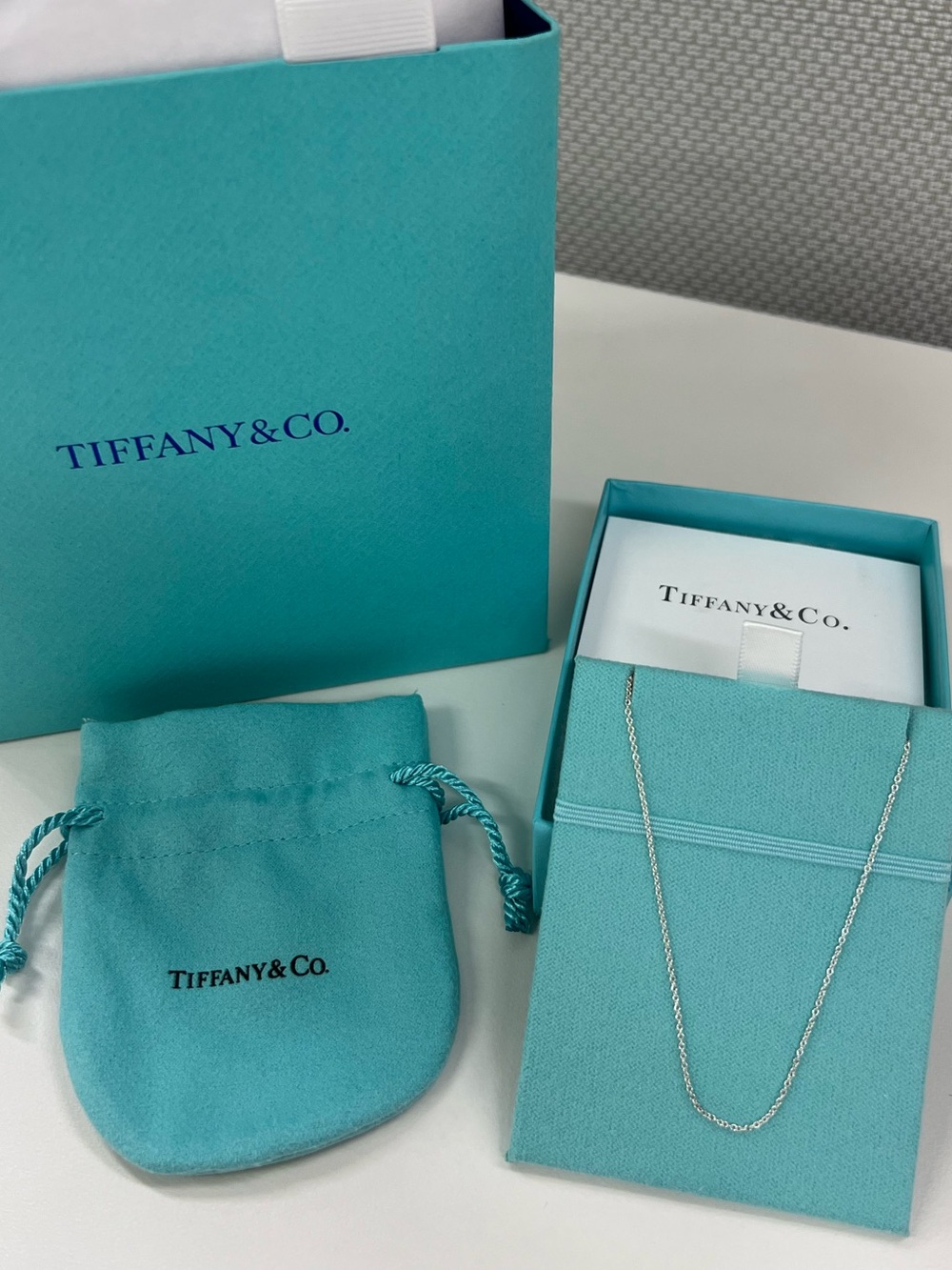 Tiffany & Co Silver Chain 16" New Chain Only